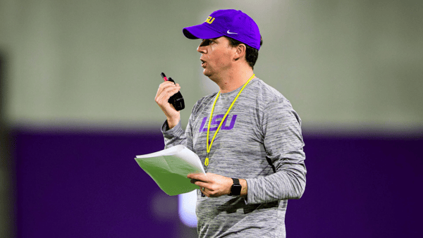 New Kentucky OC Joe Sloan (Photo via LSU Tigers)